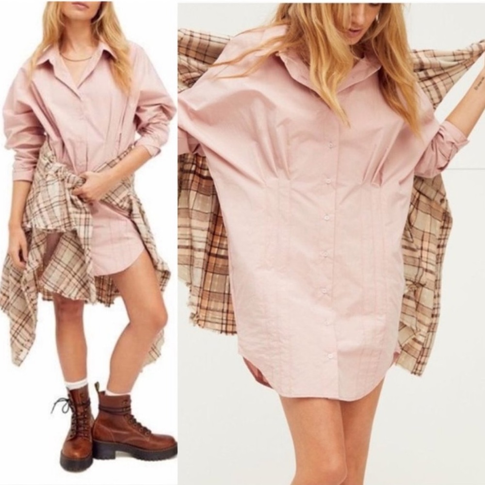 NWT Free People Taia shirtdress